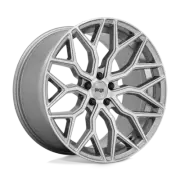 Niche 1PC M265 Mazzanti 20x10.5 5x120 35mm Anthracite Brushed Tint Clear Wheel