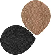 2Pcs Sole Protector Non Slip Shoe Pads Durable PU Replacement Soles for Sneakers Shoes Easy Application Skid Heel Grips for Repairing Worn out Soles