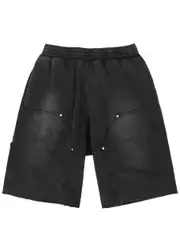 Givenchy Carpenter Faded Cotton Shorts - Black - M M