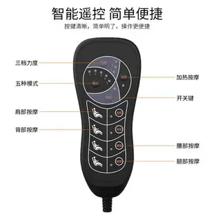 110V電動按摩床墊多功能振動按摩墊加熱家用按摩器材按摩靠椅墊