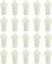 [sourcing map] 50pcs Shutter Repair Pins, Spring Loaded Plantation Shutter Replacement Repair Pins Plastic Plantation Shutter Pins Louvers Staples for Windows, White(1 x 0.46 x 0.31 Inch)