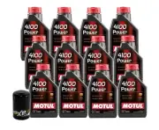 12L Motul 4100 POWER 15W50 Wix XP Filter Engine Motor Oil Change Kit API SL/CF