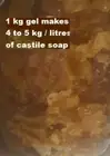 Castile Gel paste BASE 500gm Makes 2.5kg liquid soap Olive Coconut Neem Organic