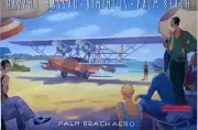 Havan- Nassau- Bimini-Island- Palm Beach Vintage 2003 Greg Young Print 26.5 x 3