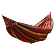 Garden Hammock Polyester Cotton Single Double Hammock Anti Rollover Hammock