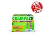 Crampeze Night Cramps Forte Muscle Cramps Mild Muscle Spasms Twitches 60 Tablets