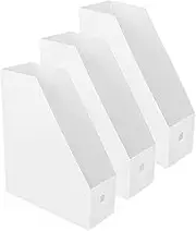 GARIOUANS 3Pcs Desk Document Organizer Rack Stylish File Storage Box for Home Office Space Saving Book Holder with Modern Design for Papers Magazines and Files