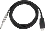 CATIEBYE USB to Stereo Audio Cable Professional Guitar Adapter for Electric Guitar Durable Instrument Audio Connection for Keyboards and Speakers