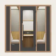 Recess | The Cove | Soundproof Booth | Office Pod | Soundproof Meeting Pod Australia, Black