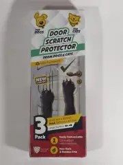 3-Pack Door Scratch Protector from Dog & Cat Scratching Clear - x3 40" X 8.2"