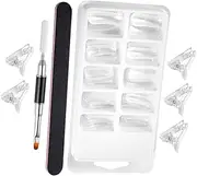 PENIKOKO 1set Creative Manicure Extension Nail Molds Kit with Sanding Strip Tools Professional Nail Art Tools for Manicure
