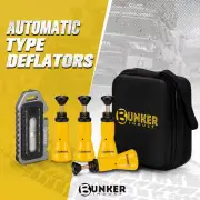Bunker Indust Tyre Deflators x4 Air Deflator 10~30 PSI Valve Core Tool With LED
