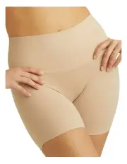 [Miraclesuit Shapewear] Comfy Curves Waistline Shaping Bike Pant in Warm Beige
