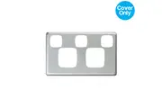 HPM Excel Double Powerpoint Extra Switch Matt Silver Metal Cover | XL777/XPLMS