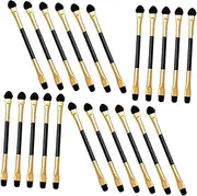 VICASKY 20pcs Women's Eye Shadow Makeup Brush Kit Double Sided Makeup Brushes Comfortable Grip for Highlighter