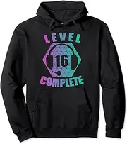 [VidiAmazing] 16th Birthday 16 Years Gamer Gaming Console Video Games Pullover Hoodie ds505