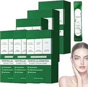 Centella Foam Facial Mask, Centella Asiatica Bubble Facial Mask, Wrinkle Removing Moisturizing Deep Cleansing Smear Skincare, Peel Off, Remove Black and Control Oil (6)