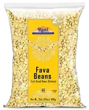 Rani Fava Beans (Split Broad Beans Skinless) 32oz (2lbs) 908g