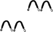Vaguelly 2 Pcs Tow Hook Connector Car Flexible Shackle Winch Rope Towing Recovery Strap Tool Random