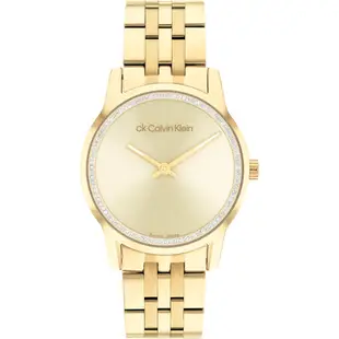 Calvin Klein 凱文克萊 CK 瑞士製晶鑽女錶-32mm(25000021)
