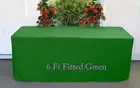 Trestle Table cover tablecloth Fitted Green 6 foot Table folding market stall