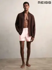 Reiss Pink Cliff Drawstring Swim Shorts (AW6602) | $120