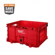 PACKOUT 18.6 In. Tool Storage Crate Bin with Carrying Handles and 50 Lbs.