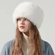 Women Winter Faux Fur Cossak Hat Cap Russian Warm Thermal Ski Fluffy Classic