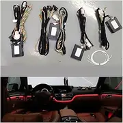12 Color Ambient Light Compatible With Mercedes-Benz S Class W221 2009 2010-2013 Without Programming Lossless Replacement Installation(With ambient lights)