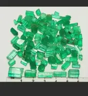 136-Ct 109Pc,s Facted Grade Emerald Crystal Type Rough Lot From Panshir Afghan