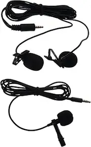 Kisangel Calibrated Microphone Connector Clip Omnidirectional Mic for Live Broadcast Podcasting