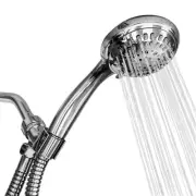 Luxury Spa Series, 6 Spray Settings 4.5 inch Hand Held Shower Head, Extra Lon...