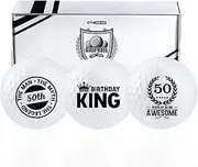 50th Birthday Gifts for Men Golfer, Balls Set for Him, Husband, Perfect for Dad, Grandpa, Golf Lovers for Father's Day Birthday Christmas