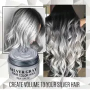 Silver Gray White Hair Color Wax Pomades 1oz Natural Hair Coloring Wax Cosplay