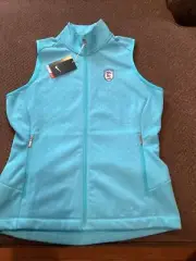 River Crest Golf Club Nike Full Zip Vest Womens M New With Tags