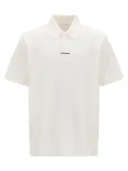 [Givenchy] Givenchy-Metal Clip Shirt Polo Bianco-Uomo M White