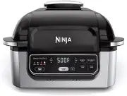 Ninja AG301 Foodi 5-In-1 Indoor Electric Grill with Air Fry, Roast, Bake & Dehyd