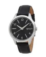 Rip Curl TAYLOR LEATHER WATCH Womens Waterproof Watch - A2912G Black Rrp $179.99