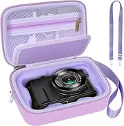 [ANKHOH] Digital Camera Case for Canon Powershot G7X Mark Iii/ Mark Ii/ Sx740/Sx730 4K Compact Camera Pouch with Padded SD Card Slot Mesh Pocket for Usb Cable, AC