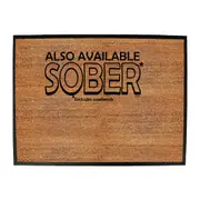 Sailing Also Available Sober - Funny Novelty Doormat Man Cave Floor mat