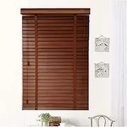 Venetian Blinds Blackout Blind, Window Blinds, Light Filtering Venetian Blinds for Windows, 50-150cm/20-59in Wide Solid Wood Window Shades