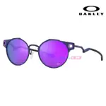 【OAKLEY】奧克力 DEADBOLT 鈦金屬 造型款 圓框墨鏡 運動太陽眼鏡 OO6046 10 50MM 紫色框