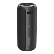 S51 Pro Bluetooth Speaker 40W Outdoor Speaker with Dazzling Colour Lights Waterproof Long Battery Life Subwoofer Sound Black