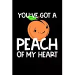 YOU’’VE GOT A PEACH OF MY HEART: COMPOSITION LINED NOTEBOOK JOURNAL FUNNY GAG GIFT FOR GEORGIA STATE LOVER AND BEST FRIEND