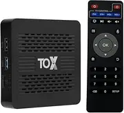 Android TV Box, TOX4 TV Box Android 13.0 RK3528 4GB RAM 32GB ROM 2.4G/5G WiFi 1000M BT5.0 USB3.0 4K H.265 HDR Box