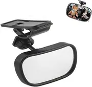 Armastuse Baby Car Mirror,with Clip Back Seat Mirror to See Baby,360° Adjustable Convex Mirror for Infant Backseat,Automotive Interior Rearview for Viewing Rear Baby