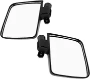 PAMINGONO 1 Set Of Golf Cart Side Mirrors: Glass Golf Cart Side Rear View Mirrors Ensures Visibility Safety - Scratch-resistant Improved Rear Visibility For