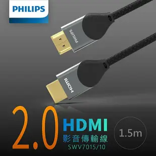 【享4%點數回饋】PHILIPS飛利浦 SWV9115 SWV9130 旗艦款 HDMI 2.1 鋁合金影音傳輸線 1.5m 3m