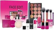 Beginner Makeup Kit | Eyeshadow Palette Brushes Makeup Kit | Make up Set Blush Stick, Full Kit Cosmetic Long-Lasting for Women, Girls, Teens