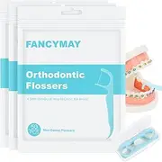 150 Count Mild Mint Braces Flossers for Adults & Kids, Orthodontic Flossers for Braces Fit Under Arch Wire, Dental Floss Picks for Braces with Floss Dispenser, Gentle Teeth Cleaning, 50 Count(3 Pack)